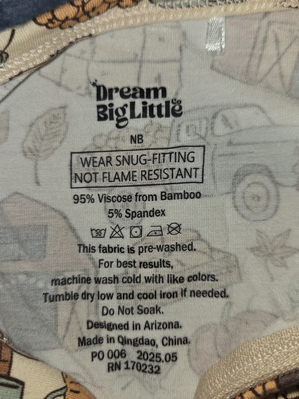 Dream Big Little Co. Havest Themed Bamboo Sleeper